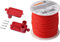 Connex Maurerschnurspanner - 1 Paar / COXT781581 & Meister Maurerschnur rot - 100 m Länge - Ø 1,7 mm - Polyethylen geflochten - Knotenfest - Reißfest & Belastbar - Auf Spule/Richtschnur / 6305400