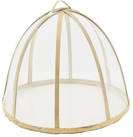 Cloche en bambou et filet blanc