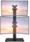 ELIVED Supporto verticale per doppio monitor, impilabile di due schermi fino a 32 pollici, max. 15 kg per monitor, montaggio indipendente regolabile in altezza, VESA 75/100 mm, EV2012