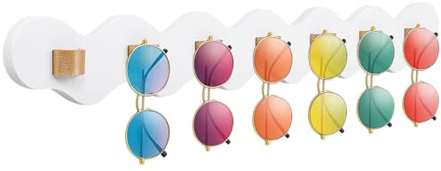 ONULISS custodia per occhiali da sole, bianco, Medium