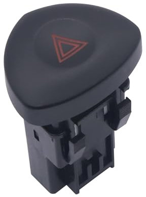 HISports Interrupteur Feux de détresse 8200442723 Compatible avec R-enault Clio MK II 1998-2005 Bouton Warning,Interrupteur de feux de détresse