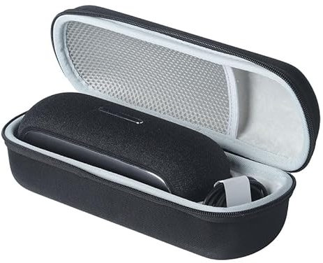 Estuche rígido de Viaje para Altavoz Harman Kardon Luna Estuche para Altavoz Bluetooth portátil Bolsa de Almacenamiento con Correa para el Hombro para Accesorios de Altavoz Luna (Forrado Gris)