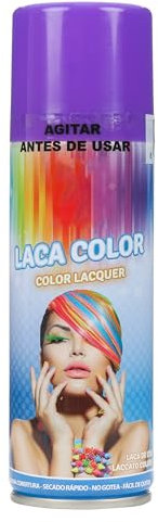 H HANSEL HOME Spray Pelo Color Temporal - Fácil de Lavar, Brillo Deslumbrante para Todo Tipo de Cabello, Morado, 125ml x 1 unidad
