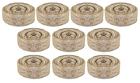 DUDOK Torfpellets 10 Stück | Bodenstopfen 30 mm Torfboden-Pellets – Sämling-Tablett, Nährblock, Kompressionstorfblock, Kindergartenblock