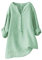 SCBFDI Chemise Gaze de Coton Femme Pull Col V Femme Chemisiers pour Femmes Vetement Femme Ete Blouse Coton Chemisier Blanc Fille T Shirt Rose Foncé Top Femme Blouse Longue Femme Vert 4XL
