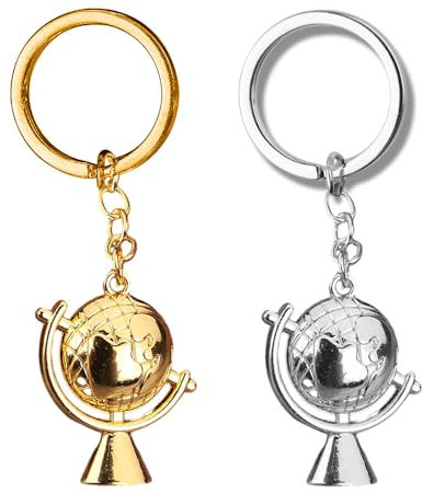 Yreamont Schlüsselanhänger für Reiseliebhaber, Geschenke für Sohn, Ehemann, Geburtstag, Weihnachten, Geschenke für Frauen, Männer, Weltkugel-Schlüsselanhänger, Geschenke für Freund, Enkel, Reisefan,