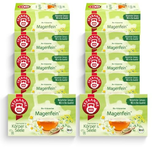 TEEKANNE Magenfein® Bio-Kräutertee, 10 Packungen x 18 Beutel (10x 36g)