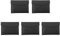 Diggtor 5 x Dokumententasche aus PU-Leder, A4, Dokumentenhalter, wasserdicht, für Ordner mit Schnappverschluss (schwarz)