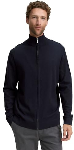 Tom Tailor Herren Strickjacke aus Baumwolle