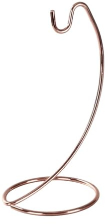 MagiDeal Tabletop Banana Hanger Iron Banana Hook Lightweight Banana Keeper Banana Rack Banana Holder Stand Modern Banana Tree Stand for Countertop Kitchen Table , Rose Golden