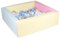 Velinda Piscine à balles carrée avec 200 balles, Cuir écologique, 5 éléments (Couleur de la Piscine/de balles: Rose, Bleu, Jaune (Pastel)/Blanc, Bleu Clair, Gris)