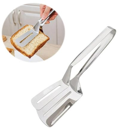 ABOOFAN 2stücke Grillzange Aus Edelstahl Multifunktionale Grillklammer Für Steaks Kuchen Pizza Brot Fleisch Kochutensilien