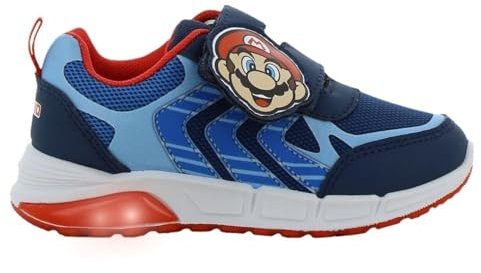 Leomil Super Mario Schuhe Leuchtschuhe Jungs 32, Ideal for Schule und Freizeit, Blau