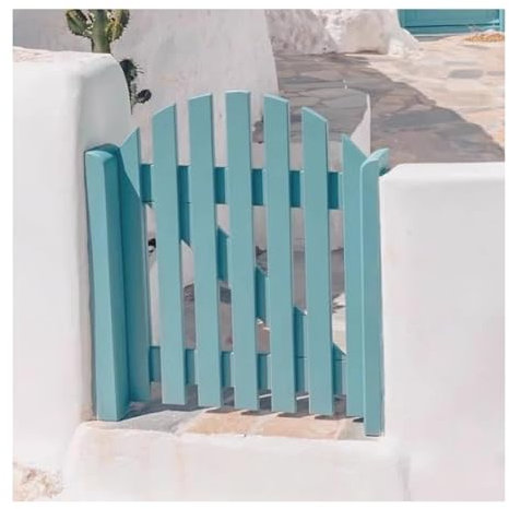 XILYZMO Portillon Jardin, Extérieur Jardin Portails Autoportants avec Charnières Accessoires Portes Mi-Hauteur Dimensions Personnalisables Portes D'entrée Kit Portail(40x70cm)