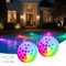 Pool Beleuchtung für Unterwasser und Überwasser, Dimmbar Tauchfest LED Pool Licht mit 4 Lichtmodi & 10 Lichtfarben, Akku Unterwasser Licht für Pool Badewannen Teich Aquarium, IP68 Wasserdicht (2PC)