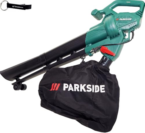 HEADNMORE Bundle – Parkside PLS 2600 B2 Aspirateur souffleur à feuilles électrique avec porte-clés