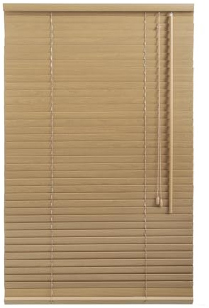Sekey Jalousie Holzjalousie 35mm Holz jalousien Jalousette Echtholz Anpassbare Jalousie 120x130cm Khaki