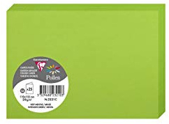 Clairefontaine 2321C Packung mit 25 Doppelkarten Pollen, 210g, in Format C6, 110 x 155mm, minze