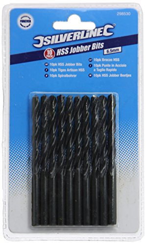Silverline 298530 Metric HSS Jobber Bits 6.5 mm - Pack of 10