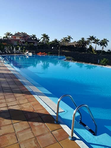 Poolomio PVC-Poolfolie Premium Line Meterware, hochwertige & kältebeständige Poolinnenfolie für Schwimmbecken, Ersatzfolie Stärke 1,5 mm, Poolinnenhülle mit Rollenbreite 2,02 x 25,2 m, Blau