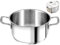 H&H Casseruola Inox Elodie F/Ind 2 Manici 28 Lt8 Pentole E Preparazione Cucina, Acciaio Inossidabile, Argento, 28 cm