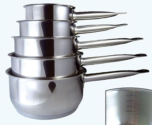 5 casseroles inox professionnelles