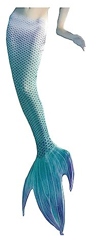 Mermaid Tail SMZ013 DVM Déguisement Queue de sirène 4 Pointes pour Femme Vert mer - Vert - S