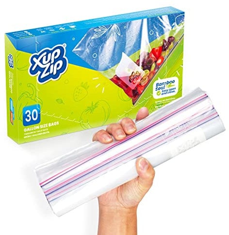 Keep Food Fresh for Longer with our Airtight and Leakproof Reusable Zip Lock Freezer Bags! Say Goodbye to Waste and Hello to Sustainability