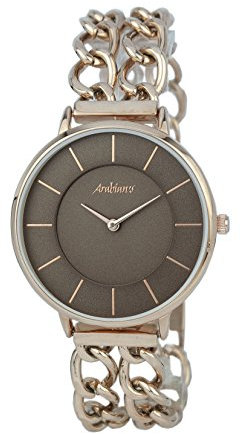 Arabians Damen Analog Quarz Uhr mit Edelstahl Armband DBA2243M