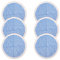 6 Pack Replacement Pads for Bissell Spinwave 2124,2039A,2307,23157,20391,20399 Powered Hard Floor Mop