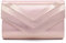 Fioeyr Stylish Faux Suede Envelop Style Bridal Wedding Evening Clutch Party Purse Hand Bag
