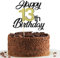 13th Birthday Cake Toppers,Black&Gold Glitter Cake Decorations,Happy 13th Cake Toppers for Boys Girls Birthday Themed Party,1PC