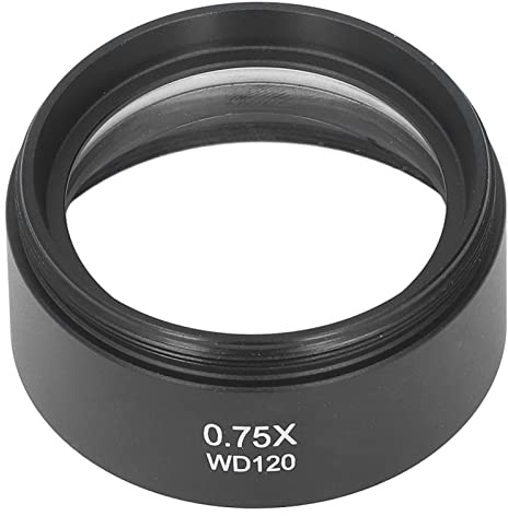 Mikroskoplinstillbehör, Mikroskoplins 0,75X 120 Mm Barlow-lins M48 Gränssnittsokular för Laboratoriestereobyte, Linser