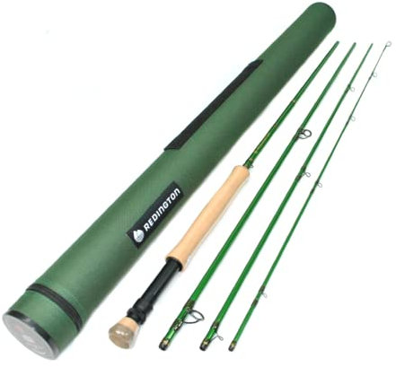Redington VICE Fliegenfischrute mit Rohr, Süßwasser-Fliegenrute, moderate Aktion, 4 WT 3 m