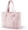 bagsmart Sac de Sport Femme pour Tapis de Yoga 15.6 pouces Grand Tote Bag Sac Cabas Femme pour Tapis de Gym,Shopping,Gym,Sport,Voyage Rose, Taille M