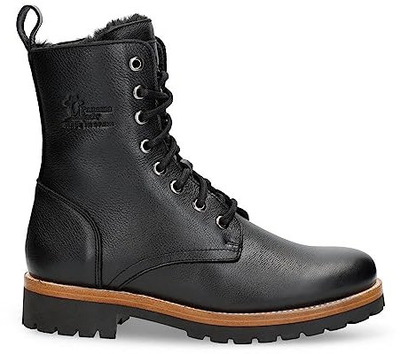 Panama Jack Friesland, Combat Stiefel für Damen, Schwarz B011, 38 EU