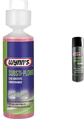 Wynn's Lead Stubstitute Replacement Petrol Additive Fuel Stabiliser 250ml Treats 250L Unleaded & Air Intake Carburettor & Throttle Valve Cleaner Petrol Aerosol 500ml