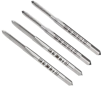 QUARKZMAN 4Stk. Maschinen Tap 2-56 4-40 UNC Gewinde Steigung 2B Klasse 3 Flöten Schnellarbeitsstahl