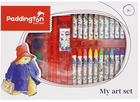 Robert Frederick Paddington Children's 42 Piece Art Set For Ages 3 to 8 Years - Includes Paints and Crayons, 1 count (Pack of 1)