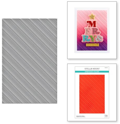 Spellbinders SES-055 Peppermint Stripes Embossing Folder