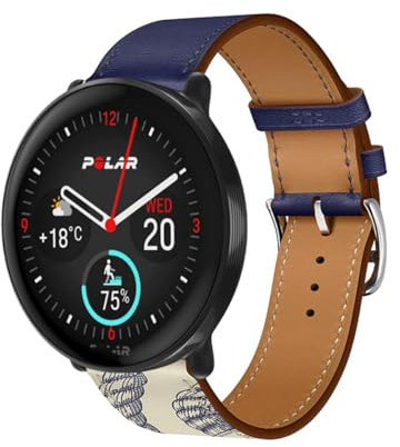 AireWiki Leder Armbänd Für Polar Ignite 3/ Ignite 2/ Ignite Armband Für Damen Weiches Herren Echte Ersatzband Uhrenarmband Kompatibel mit Polar Ignite 3/ Ignite 2/ Ignite (8)