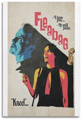Terp Fleabag Poster, Wandkunst, Filme und Musik, Poster, Geschenk für Freunde, Schlafzimmer, Wohnzimmer, Dekoration, modern, ästhetisch, 30 x 45 cm, ungerahmt
