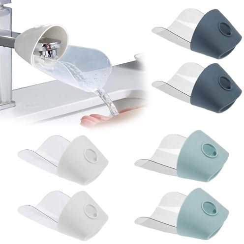 6 Stück Wasserhahn Extender,Kinder Tap Extender,Hahn Extender Kinder,Wasserhahnverlängerung für Kinder,Wasserhahn Verlängerung Extender,Kinder Wasserhahn Extender,für Händewaschen Badezimmer Küche