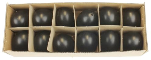 MACOSA Ei-Hänger, 12er Pack Ostereier zum hängen Oster-Deko Osterhasen Osterdekoration Tischdeko Dekoeier Frühlingsdeko