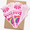 SupreLuck Einladung Einschulung Mädchen, 12 Stück Einladungskarten Einschulung mit Passenden Umschlägen, Schulanfang Deko Schultüte Mädchen (Pink)