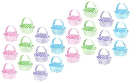 MAGICLULU 24St Osterkorb Körbe selber machen Süße Häschen-Goodie-Behälter Frühlingsdeko Ostereierkörbchen selber machen ostern themenkorb Mini Dekorationen Aufbewahrungskorb