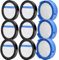 BlissfulAbode Pre-Motor Filters HEPA Filter Set für AEG ASKW4 kabelloser Staubsauger - Vormotorfilter & Filter - Waschbar - verbesserte Saugleistung - für AEG 8000 Akku-Staubsauger(9 STÜCK)