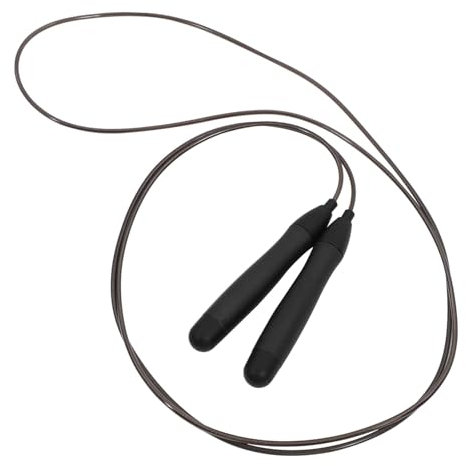 HONMEET Corda Da Salto Regolabile Acciaio Con Manici Antiscivolo Per Fitness e Allenamento Per Adulti e Sportivi Cuscinetti Sfera Per Salto Veloce e Fluido