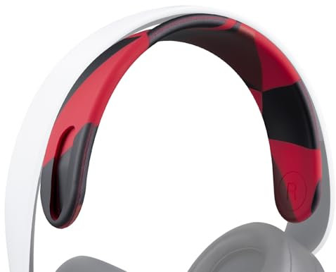 SOULWIT Kit de Repuesto Silicona Diadema para Sony Playstation 5 Pulse PS5 3D Wireless Auriculares, Banda Cabeza Parte Superior de Las Correas Cubierta de Reparación, Correas de la Cabeza