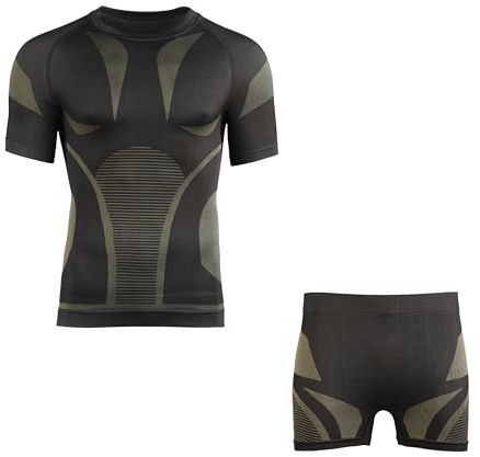 Mil-Tec Performance Funktionsunterwäsche Herren • Atmungsaktives & wärmendes Thermounterwäsche Set • Elastische Sportunterwäsche oder Skiunterwäsche